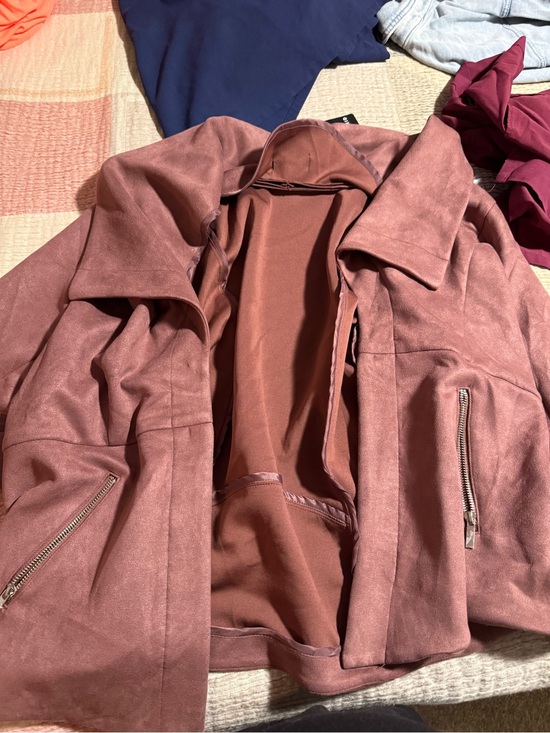 torrid Jackets & Blazers - Torrid 3 Womens Dusty Rose Suede Moto Jacket NEW with tags orig $90